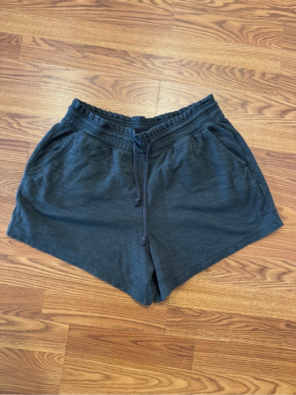 Aerie Charcoal Gray Drawstring Lounge Shorts Size Large